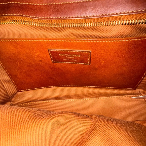 YSL Raffia Downtown Shoulder Bag - Picture 12 of 16